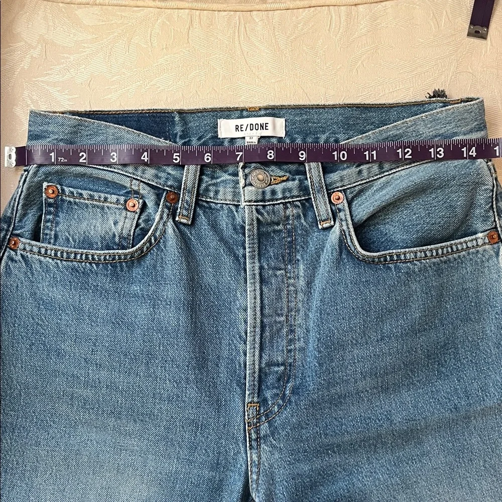Re/Done Straight Leg Jeans (Size: 27) - Picture 6 of 10